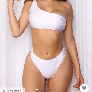 bride two piece bathing suit